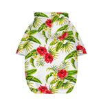 Aloha Hibiscus Tropical Pattern Print Dog Zip Up Hoodie