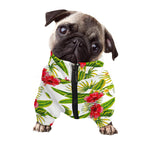 Aloha Hibiscus Tropical Pattern Print Dog Zip Up Jacket