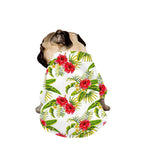 Aloha Hibiscus Tropical Pattern Print Dog Zip Up Jacket