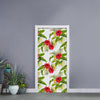 Aloha Hibiscus Tropical Pattern Print Door Sticker