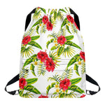 Aloha Hibiscus Tropical Pattern Print Drawstring Backpack