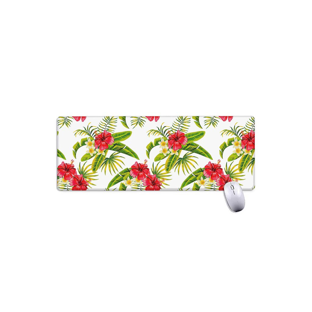 Aloha Hibiscus Tropical Pattern Print Extended Mouse Pad