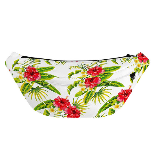 Aloha Hibiscus Tropical Pattern Print Fanny Pack