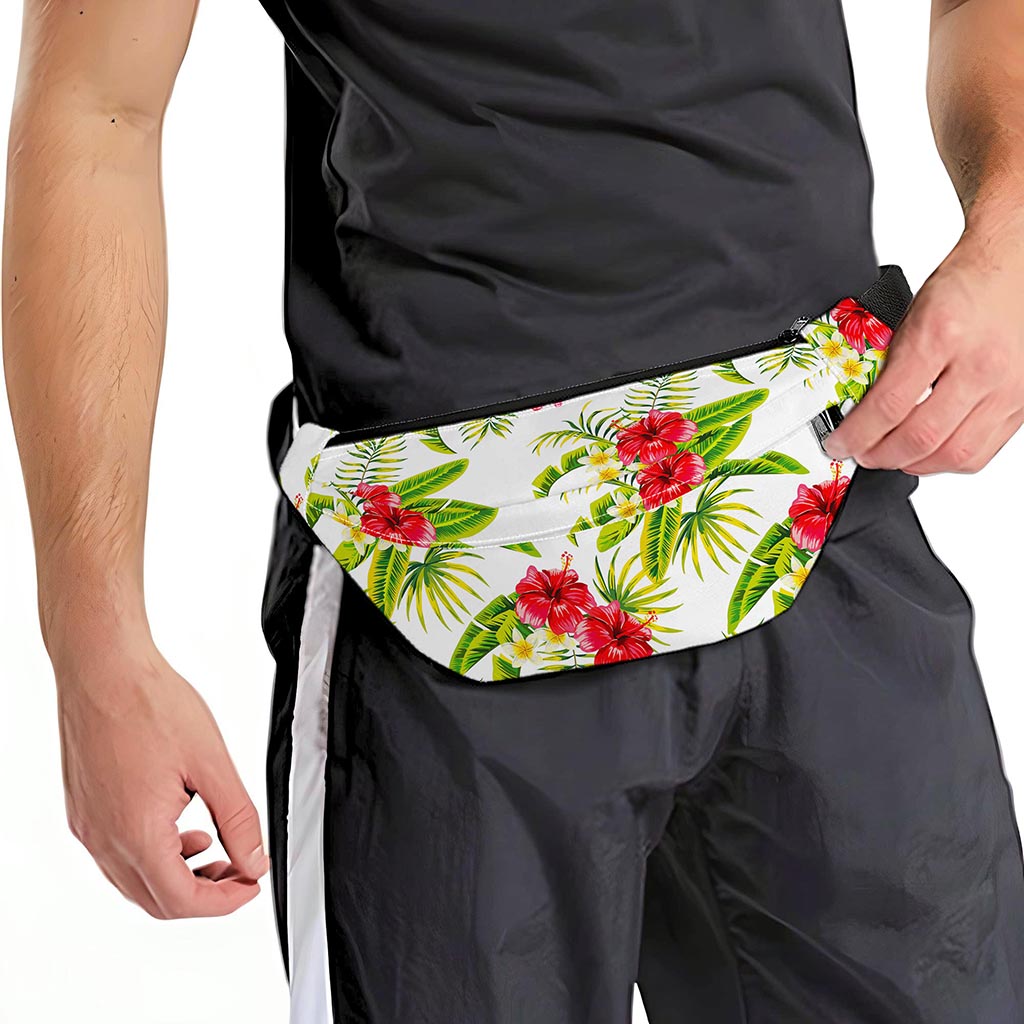 Aloha Hibiscus Tropical Pattern Print Fanny Pack