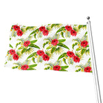 Aloha Hibiscus Tropical Pattern Print Flag