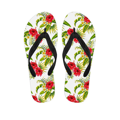 Aloha Hibiscus Tropical Pattern Print Flip Flops