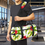 Aloha Hibiscus Tropical Pattern Print Gym Bag