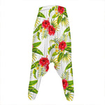 Aloha Hibiscus Tropical Pattern Print Hammer Pants
