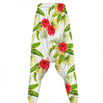 Aloha Hibiscus Tropical Pattern Print Hammer Pants