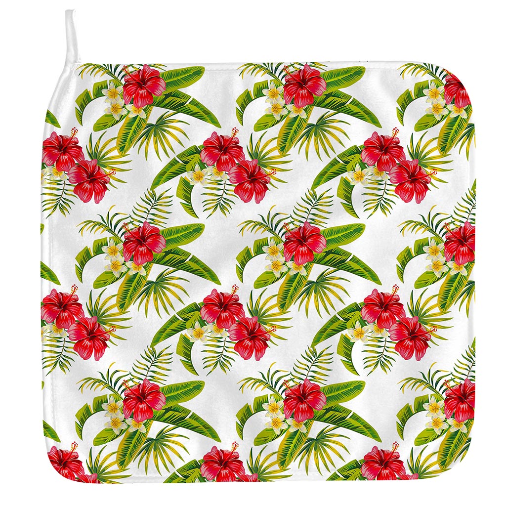 Aloha Hibiscus Tropical Pattern Print Hand Towel