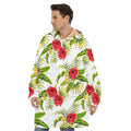 Aloha Hibiscus Tropical Pattern Print Hoodie Blanket