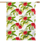 Aloha Hibiscus Tropical Pattern Print House Flag