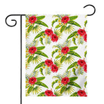 Aloha Hibiscus Tropical Pattern Print House Flag
