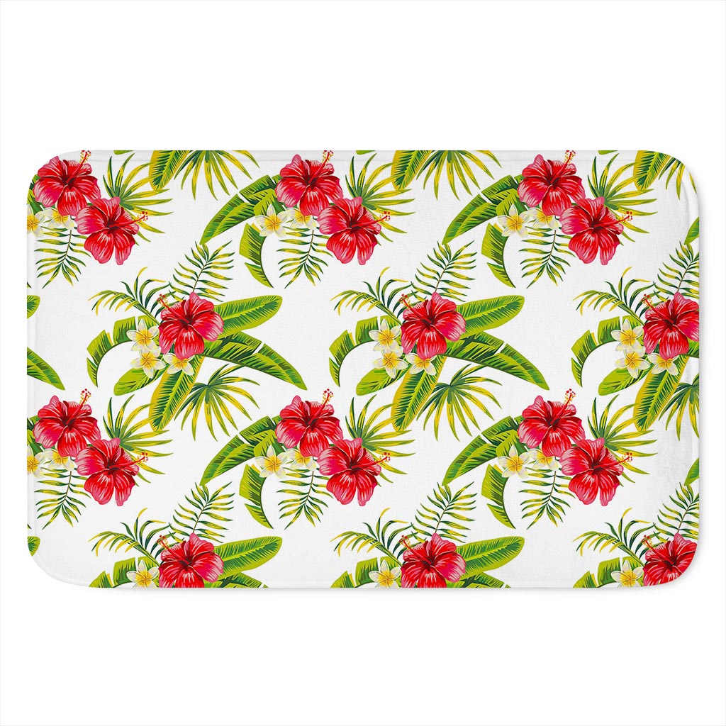 Aloha Hibiscus Tropical Pattern Print Indoor Door Mat
