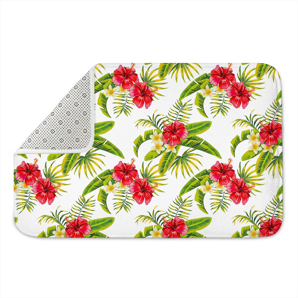 Aloha Hibiscus Tropical Pattern Print Indoor Door Mat