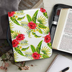 Aloha Hibiscus Tropical Pattern Print Leather Bible Cover