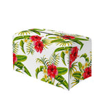 Aloha Hibiscus Tropical Pattern Print Leather Tissue Box Cover