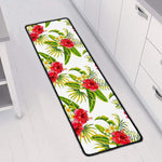 Aloha Hibiscus Tropical Pattern Print Long Kitchen Mat