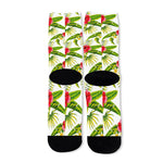 Aloha Hibiscus Tropical Pattern Print Long Socks