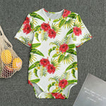 Aloha Hibiscus Tropical Pattern Print Men's Bodysuit