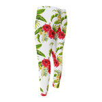 Aloha Hibiscus Tropical Pattern Print Men's Compression Pants