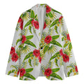 Aloha Hibiscus Tropical Pattern Print Men's Cotton Blazer