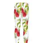 Aloha Hibiscus Tropical Pattern Print Men's leggings