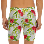 Aloha Hibiscus Tropical Pattern Print Men's Long Boxer Briefs