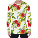 Aloha Hibiscus Tropical Pattern Print Men's Long Sleeve T-Shirt