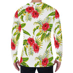 Aloha Hibiscus Tropical Pattern Print Men's Long Sleeve T-Shirt