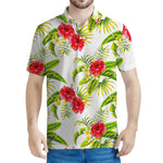 Aloha Hibiscus Tropical Pattern Print Men's Polo Shirt