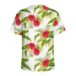 Aloha Hibiscus Tropical Pattern Print Men's Sports T-Shirt