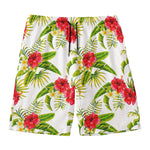 Aloha Hibiscus Tropical Pattern Print Men's Swim Trunks
