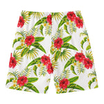 Aloha Hibiscus Tropical Pattern Print Men's Swim Trunks