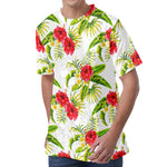 Aloha Hibiscus Tropical Pattern Print Men's Velvet T-Shirt