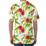 Aloha Hibiscus Tropical Pattern Print Men's Velvet T-Shirt