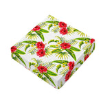 Aloha Hibiscus Tropical Pattern Print Outdoor Seat Cushion Cover