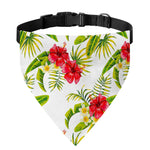 Aloha Hibiscus Tropical Pattern Print Over The Collar Dog Bandana