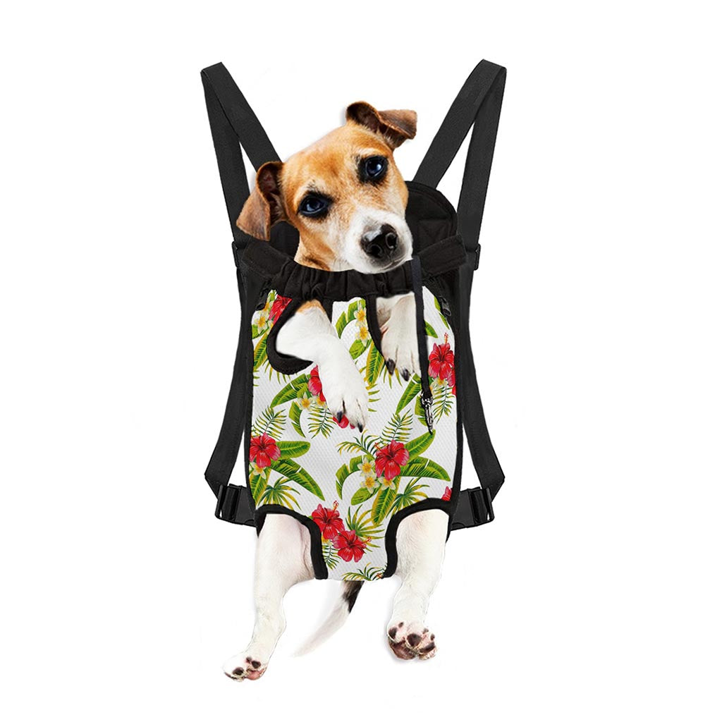 Aloha Hibiscus Tropical Pattern Print Pet Carrier Backpack