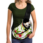 Aloha Hibiscus Tropical Pattern Print Pet Sling Carrier