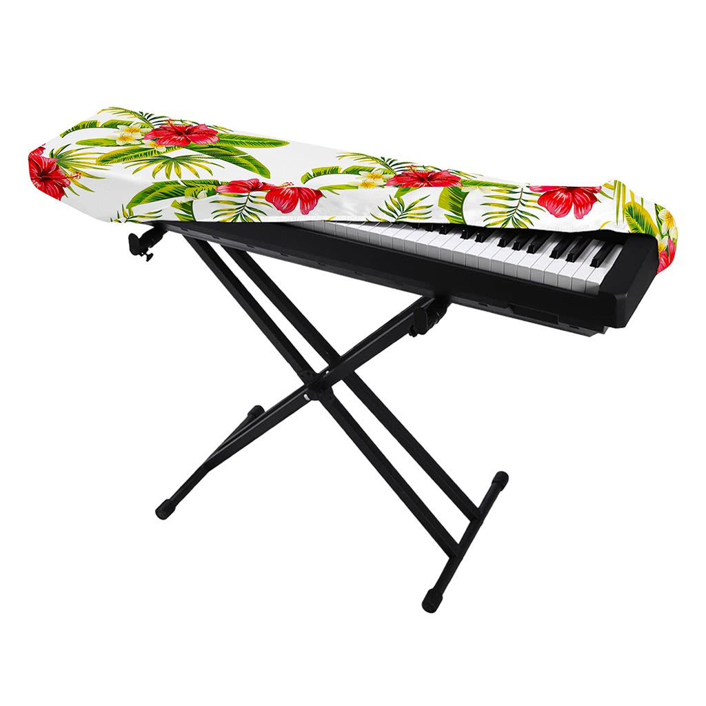 Aloha Hibiscus Tropical Pattern Print Piano Keyboard Cover