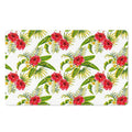 Aloha Hibiscus Tropical Pattern Print Polyester Doormat