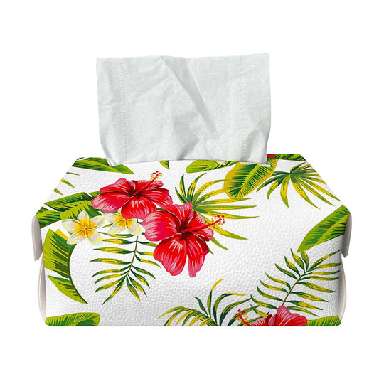 Aloha Hibiscus Tropical Pattern Print Rectangle Tissue Box Cover