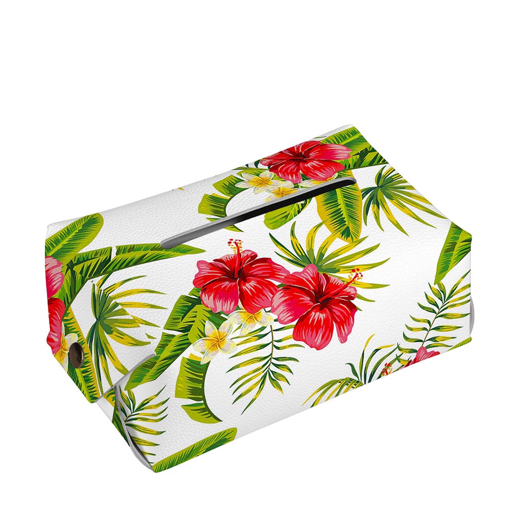 Aloha Hibiscus Tropical Pattern Print Rectangle Tissue Box Cover