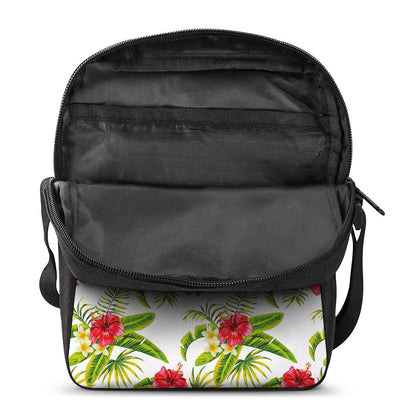 Aloha Hibiscus Tropical Pattern Print Rectangular Crossbody Bag