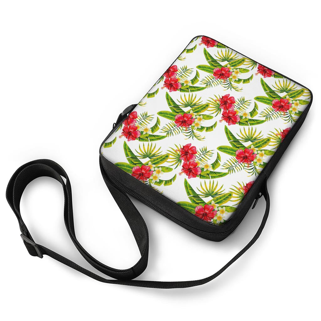 Aloha Hibiscus Tropical Pattern Print Rectangular Crossbody Bag