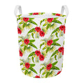 Aloha Hibiscus Tropical Pattern Print Round Laundry Basket