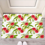 Aloha Hibiscus Tropical Pattern Print Rubber Doormat