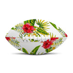 Aloha Hibiscus Tropical Pattern Print Rugby Ball