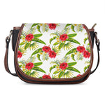 Aloha Hibiscus Tropical Pattern Print Saddle Bag